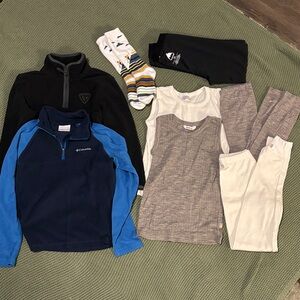 Columbia Black and Blue Zip-Up Jacket